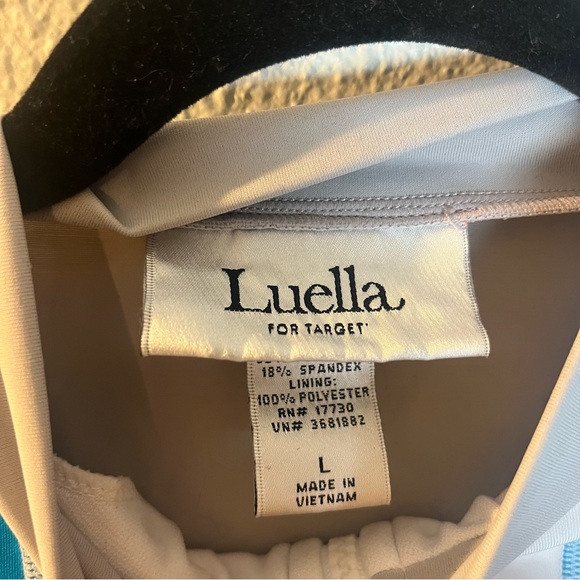 Vintage luella for target RARE athletic biker spandex zip up work out top - Picture 4 of 4